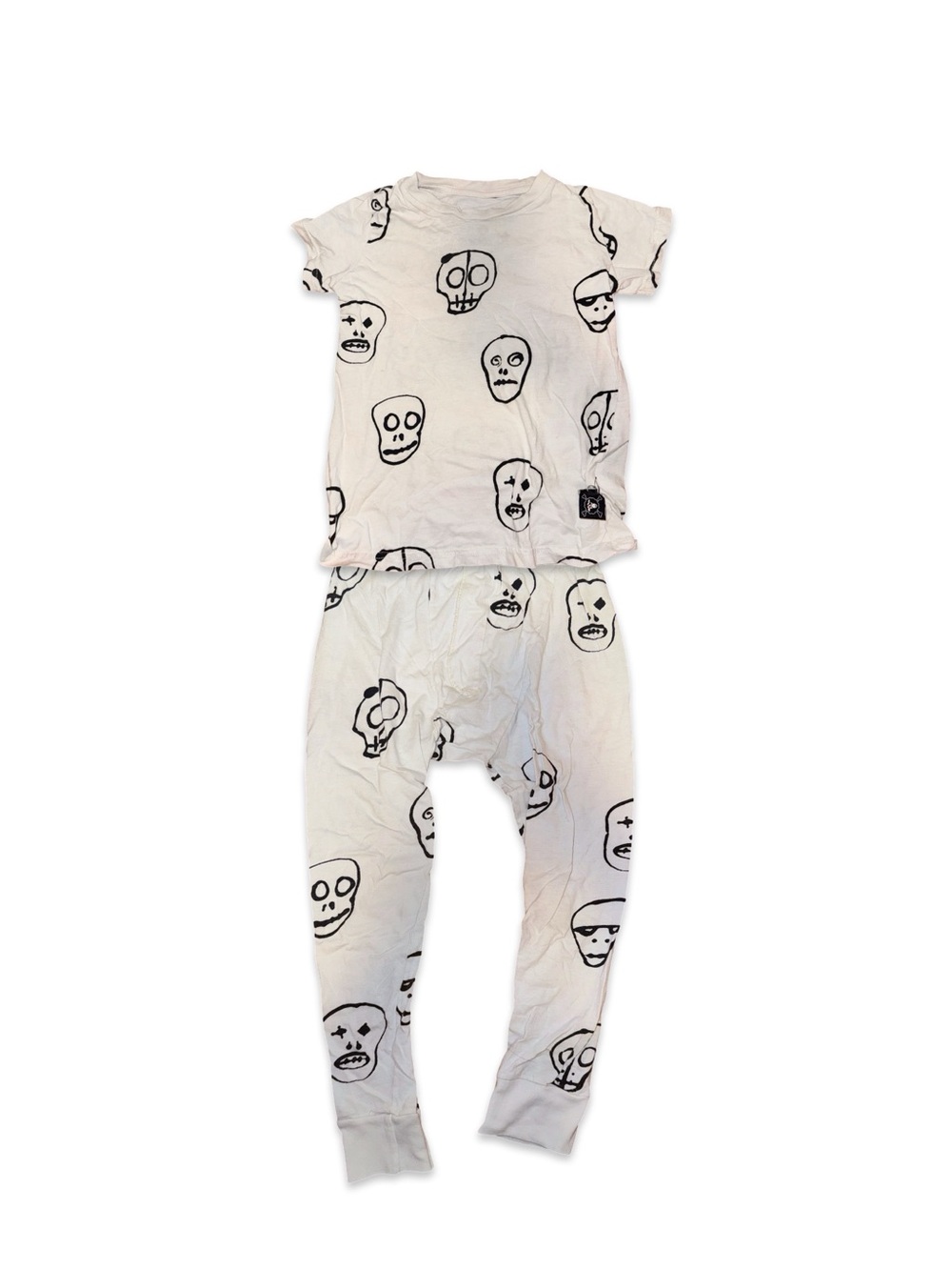 nununu Skull Print Pajama Set